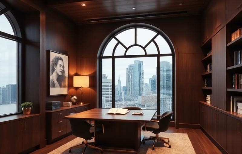 Financial adviser in a modern office