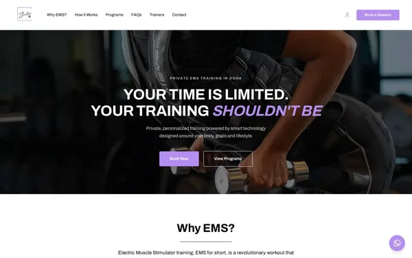 Homepage of Studio 11 Fitness